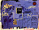 Untitled Blue Skyline - Jean-Michel-Basquiat reproduction oil painting