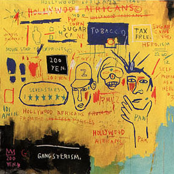 Hollywood Africans - Jean-Michel-Basquiat reproduction oil painting