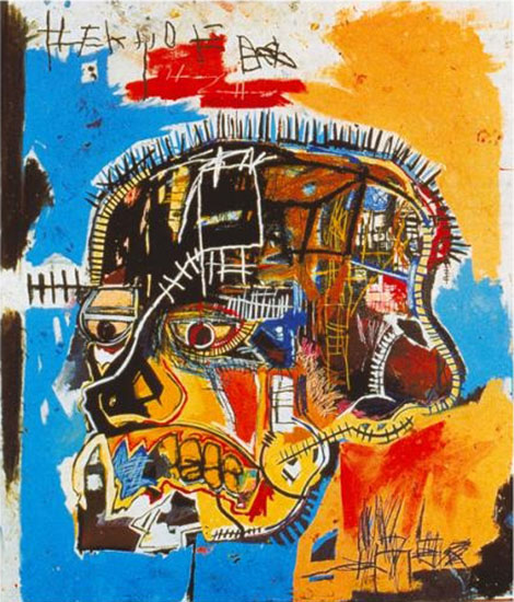Untitled Skull 1981 - Jean-Michel-Basquiat reproduction oil painting
