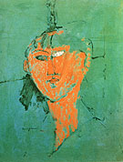 Head of Young Woman 1915 - Amedeo Modigliani