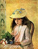 The Artist's Daughter 1872 - Camille Pissarro reproduction oil painting