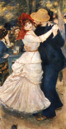Dance at Bougival 1883 - Pierre Auguste Renoir reproduction oil painting