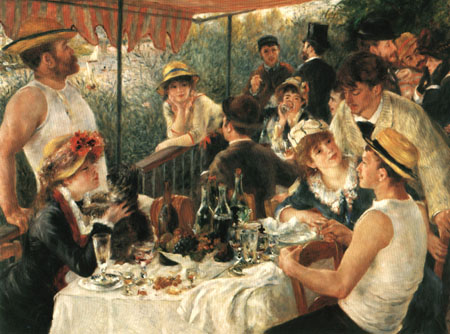 The Luncheon of the Boating Party 1881 - Pierre Auguste Renoir reproduction oil painting