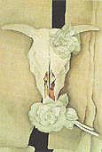 Cow's Skull with Calico Roses 1931 - Georgia O'Keeffe reproduction oil painting