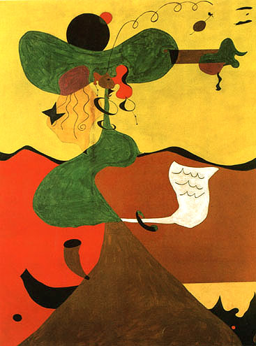 Portrait of Mrs Mills 1929 - Joan Miro reproduction oil painting