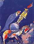 Clown on a Horse 1927 - Marc Chagall