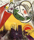 Sunday c1952 - Marc Chagall reproduction oil painting