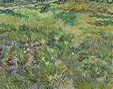 Long Grass with Butterflies - Vincent van Gogh reproduction oil painting