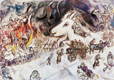 Krieg or War - Marc Chagall reproduction oil painting