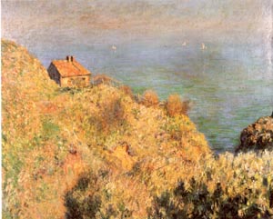 Cottage Varengeville 1882 - Claude Monet reproduction oil painting
