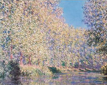 Bend in the Epte River - Claude Monet reproduction oil painting