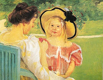 In the Garden 1904 - Mary Cassatt reproduction oil painting