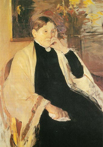 Mrs Robert S Cassatt The Artists Mother 1889 - Mary Cassatt reproduction oil painting