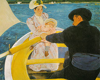 The Boating Party 1894 - Mary Cassatt reproduction oil painting