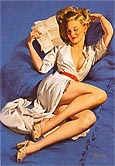 Gil Elvgren He Thinks Im Too Good to Be True 1947 - Pin Ups reproduction oil painting