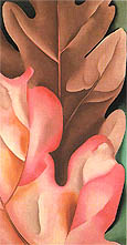 Oak Leaves Pink and Grey 1929 - Georgia O'Keeffe