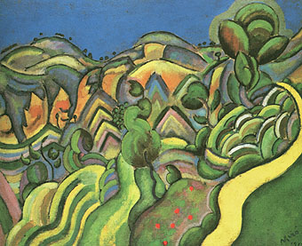 Ciurana the Path 1917 - Joan Miro reproduction oil painting