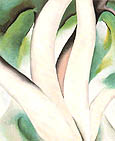 Birch Trees at Dawn on Lake George 1926 - Georgia O'Keeffe reproduction oil painting