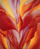 Red Canna 1923 - Georgia O'Keeffe reproduction oil painting