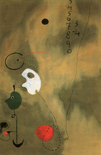Calculation 1925 - Joan Miro reproduction oil painting