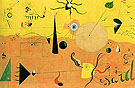 Catalan Landscape The Hunter 1923 - Joan Miro reproduction oil painting