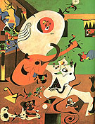 Dutch Interior 1 1928 - Joan Miro reproduction oil painting