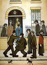 The Fight - L-S-Lowry reproduction oil painting