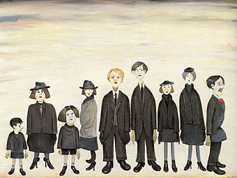 The Funeral Party 1953 - L-S-Lowry reproduction oil painting