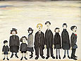 The Funeral Party 1953 - L-S-Lowry reproduction oil painting