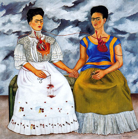 The Two Fridas 1939 - Frida Kahlo reproduction oil painting
