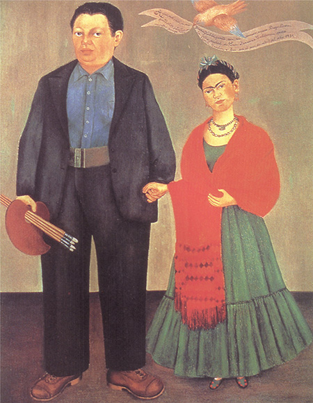 Frida and Diego Rivera 1931 - Frida Kahlo reproduction oil painting