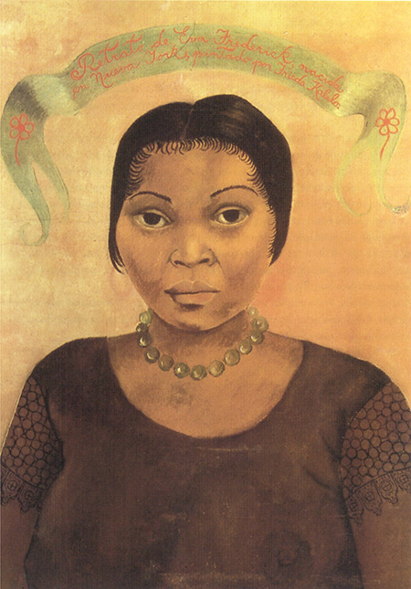 Portrait of Eva Frederick - Frida Kahlo reproduction oil painting