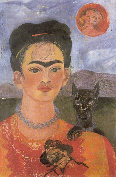 Self Portrait with Deigo on the Breast 1953 - Frida Kahlo reproduction oil painting