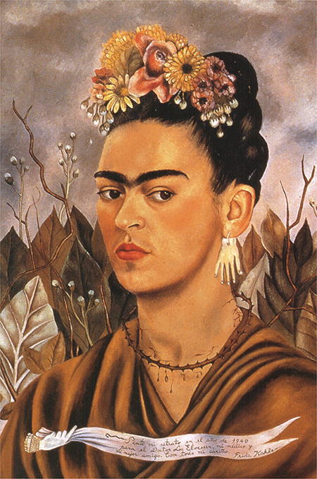 Self Portrait Dedicated to Dr Eloesser 1940 - Frida Kahlo reproduction oil painting