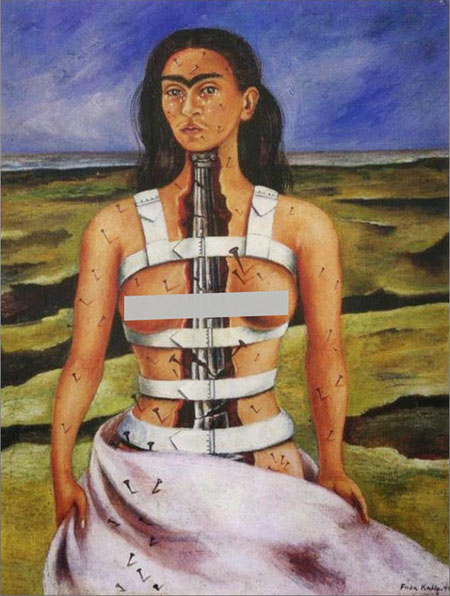 The Broken Column 1944 - Frida Kahlo reproduction oil painting