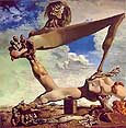 Soft Construction with Boiled Beans 1936 - Salvador Dali reproduction oil painting