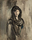 Fernande with a Black Mantilla 1905 - Pablo Picasso reproduction oil painting