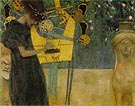 MUSIC 1 1895 - Gustav Klimt reproduction oil painting