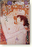 Mother and Child - Gustav Klimt reproduction oil painting