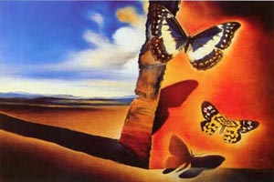 Paysage aux Papillons - Salvador Dali reproduction oil painting