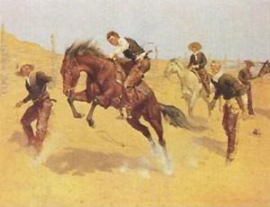 Turn Him Loose, Bill - Frederic Remington reproduction oil painting