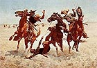 Aiding a Comrade - Frederic Remington