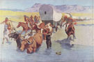 The Emigrants 1901 - Frederic Remington reproduction oil painting