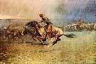 The Stampede - Frederic Remington reproduction oil painting