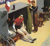 French Six Day Bicycle Racer - Edward Hopper reproduction oil painting