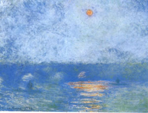 Waterloo Bridge, Sun in the Fog 1902 - Claude Monet reproduction oil painting