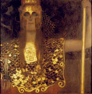 Pallas Athene 1898 - Gustav Klimt reproduction oil painting