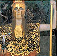 Pallas Athene 1898 - Gustav Klimt reproduction oil painting