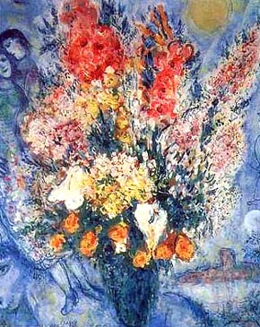 Chagall - Bouquet de Fleurs - Marc Chagall reproduction oil painting