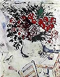 Still Life with Flowers - Marc Chagall reproduction oil painting